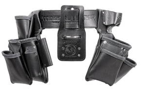 OCCIDENTAL UB5080DB LG ULTRA BLACK LEATHER PRO FRAMER TOOL BELT SET